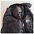 Double Giacca Puffer Prada con Cappuccio in Pelliccia Nero - vista 6