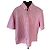 Chemise à manches courtes boutonnée Burberry rose à motif vichy