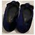 Bailarinas Chanel de terciopelo con lazo Negro Azul - vista 3