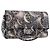 Borsa CHANEL Double Flap Chain Space Pattern in tela nera argento CC Auth 187039SAM Nero