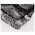 Borsa CHANEL Double Flap Chain Space Pattern in tela nera argento CC Auth 187039SAM Nero - vista 15