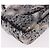 Borsa CHANEL Double Flap Chain Space Pattern in tela nera argento CC Auth 187039SAM Nero - vista 16