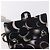 Borsa CHANEL Double Flap Chain Space Pattern in tela nera argento CC Auth 187039SAM Nero - vista 19