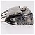 Borsa CHANEL Double Flap Chain Space Pattern in tela nera argento CC Auth 187039SAM Nero - vista 4