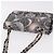 Borsa CHANEL Double Flap Chain Space Pattern in tela nera argento CC Auth 187039SAM Nero - vista 6