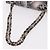Borsa CHANEL Double Flap Chain Space Pattern in tela nera argento CC Auth 187039SAM Nero - vista 7