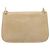 PRADA Chain Shoulder Bag Leder Beige Silber Auth 187798A - Ansicht 2
