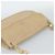 PRADA Chain Shoulder Bag Leder Beige Silber Auth 187798A - Ansicht 6