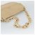 PRADA Chain Shoulder Bag Leder Beige Silber Auth 187798A - Ansicht 7