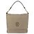 Bolsa de Ombro LOEWE Anagram Mya de Couro Bege Dourado Auth 186857A - vista 13