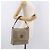Bolsa de Ombro LOEWE Anagram Mya de Couro Bege Dourado Auth 186857A - vista 24