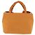 Borsa Salvatore Ferragamo Vala Canvas 2way Arancione Argento Auth BA13480 - vista 13