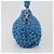 Borsa BOTTEGA VENETA Top Handle Bag in jersey di cotone blu argento Auth 185557A - vista 3