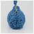 Borsa BOTTEGA VENETA Top Handle Bag in jersey di cotone blu argento Auth 185557A - vista 4