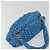 Borsa BOTTEGA VENETA Top Handle Bag in jersey di cotone blu argento Auth 185557A - vista 6