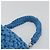Borsa BOTTEGA VENETA Top Handle Bag in jersey di cotone blu argento Auth 185557A - vista 8