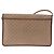 Céline Bolsa de Ombro CELINE Macadam Canvas PVC Couro Bege Ouro Auth 187364 Dourado - vista 2