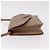 Céline Bolsa de Ombro CELINE Macadam Canvas PVC Couro Bege Ouro Auth 187364 Dourado - vista 4