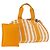 Hermès HERMES Cannes PM Handtasche Canvas Gelb Silber Authentisch 186325A