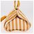 Hermès HERMES Cannes PM Handtasche Canvas Gelb Silber Authentisch 186325A - Ansicht 3