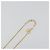 Collana Christian Dior in strass metallico Gold Auth SW2415 D'oro - vista 14