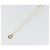 Collana Christian Dior in strass metallico Gold Auth SW2415 D'oro - vista 2
