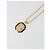 Collana Christian Dior in strass metallico Gold Auth SW2415 D'oro - vista 3