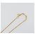 Collana Christian Dior in strass metallico Gold Auth SW2415 D'oro - vista 7