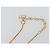 Collana Christian Dior in strass metallico Gold Auth SW2415 D'oro - vista 8