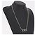 Collana BALENCIAGA BB Icon metallo Silver tone Auth 186316A - vista 16