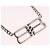 Collana BALENCIAGA BB Icon metallo Silver tone Auth 186316A - vista 3