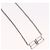 Collana BALENCIAGA BB Icon metallo Silver tone Auth 186316A - vista 4