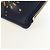 LOEWE Studio Ghibli Howl's Moving Castle Tarjetero de cuero azul marino Auth 167414SM Dorado - vista 14