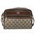Borsa a Spalla GUCCI GG Supreme Web Sherry Line PVC Beige Oro Auth 186057 D'oro - vista 13