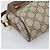 Borsa a Spalla GUCCI GG Supreme Web Sherry Line PVC Beige Oro Auth 186057 D'oro - vista 14