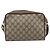 Borsa a Spalla GUCCI GG Supreme Web Sherry Line PVC Beige Oro Auth 186057 D'oro - vista 2