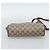 Borsa a Spalla GUCCI GG Supreme Web Sherry Line PVC Beige Oro Auth 186057 D'oro - vista 5