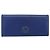 Céline CELINE Long Wallet Leder Blau Gold Auth 186718A Golden - Ansicht 13