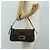 FENDI Zucca Canvas Mamma Baguette Shoulder Bag Black Brown Auth 186044SAM Marrone Nero - vista 28