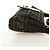 FENDI Zucca Canvas Mamma Baguette Shoulder Bag Black Brown Auth 186044SAM Marrone Nero - vista 4