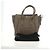 Céline CELINE Luggage Micro Shopper Handtasche aus Leder Grau Silber Authentisch 185329M Braun - Ansicht 12