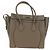 Céline CELINE Luggage Micro Shopper Handtasche aus Leder Grau Silber Authentisch 185329M Braun - Ansicht 2