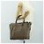Céline CELINE Luggage Micro Shopper Handtasche aus Leder Grau Silber Authentisch 185329M Braun - Ansicht 27