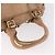 Chloé Borsa Chloe Paddington in Pelle Beige Oro Argento Auth 187513V D'oro - vista 7