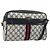 Borsa a Spalla GUCCI GG Supreme Sherry Line PVC Blu Navy Oro Auth 185719 D'oro