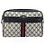 Borsa a Spalla GUCCI GG Supreme Sherry Line PVC Blu Navy Oro Auth 185719 D'oro - vista 13