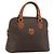 Céline Borsa CELINE Macadam Canvas PVC Pelle Marrone Oro Auth 187333A D'oro