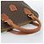 Céline Borsa CELINE Macadam Canvas PVC Pelle Marrone Oro Auth 187333A D'oro - vista 7