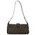 FENDI Zucca Canvas Mamma Baguette Shoulder Bag Black Brown Auth 186900SAM Marrone Nero - vista 2