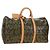 LOUIS VUITTON Monogram Graffiti Keepall 50 Borsa Boston Khaki M92196 Auth 184999SV Cachi